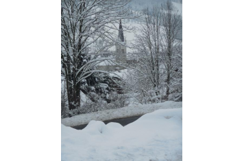 le village feutré sous la neige noelle BG